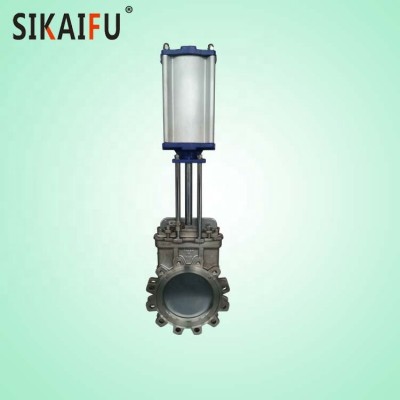 Stainless Steel  DN250 PN10 Pneumatic Knife Gate Valve Used in Slurry